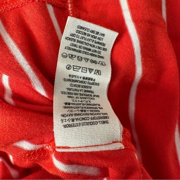 Free People Oversized Can’t Fool Me Red White Striped Top Small - Picture 6 of 7